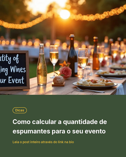 Como calcular a quantidade de espumantes para o seu evento