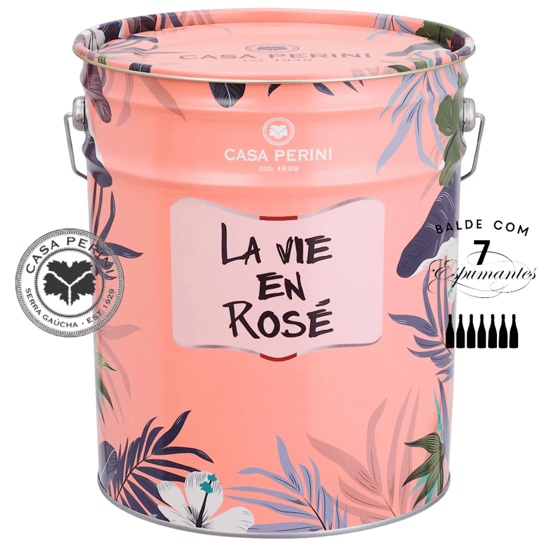 Casa Perini Balde de Espumantes Brut Rosé - 7 x 750ml
