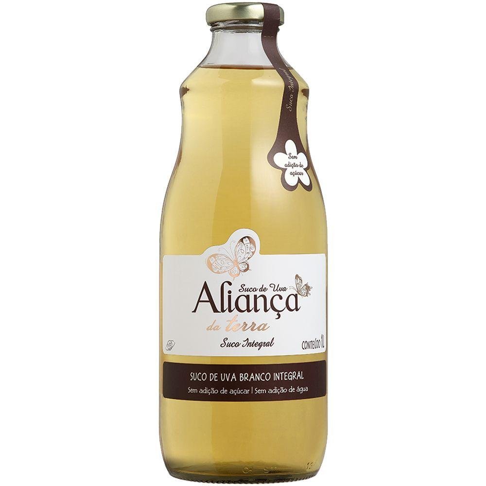 Aliança Da Terra Suco de Uva Integral Branco 1L - Aliança - Espumantes do Sul