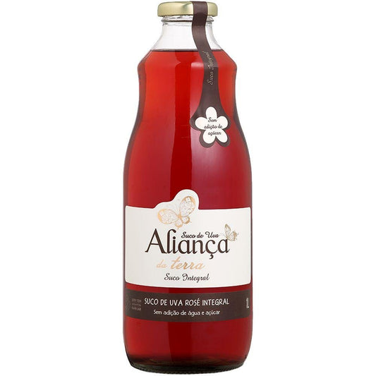 Aliança Da Terra Suco de Uva Integral Rosé 1L - Aliança - Espumantes do Sul
