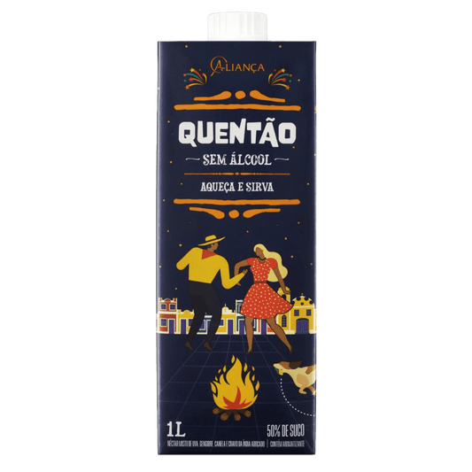 Aliança Quentão De Uva Zero Álcool 1L - Aliança - Espumantes do Sul