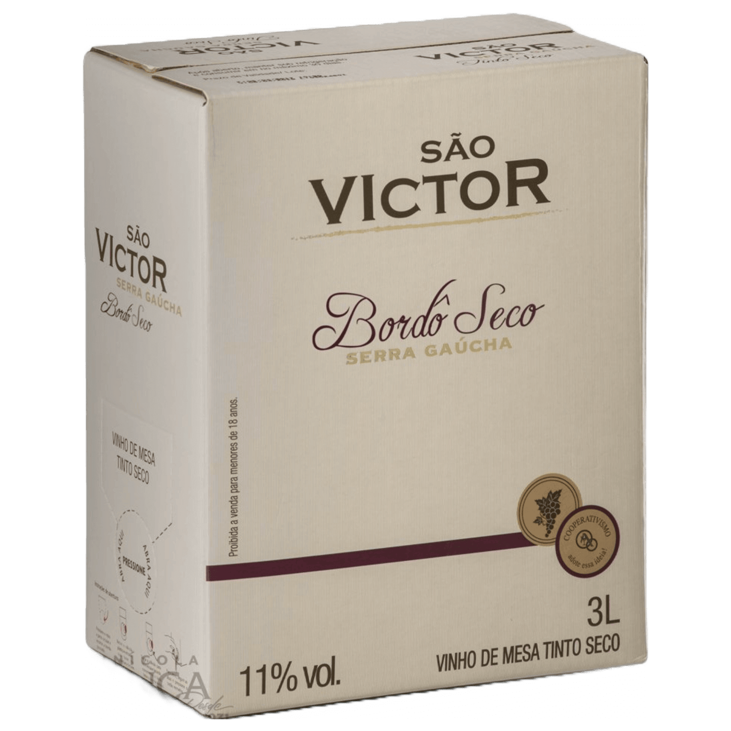 Aliança São Victor Bordô Seco Bag in Box 3L - Aliança - Espumantes do Sul