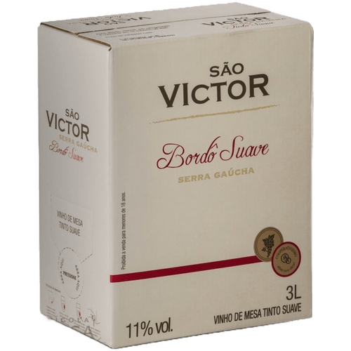 Aliança São Victor Bordô Suave Bag in Box 3L - Aliança - Espumantes do Sul
