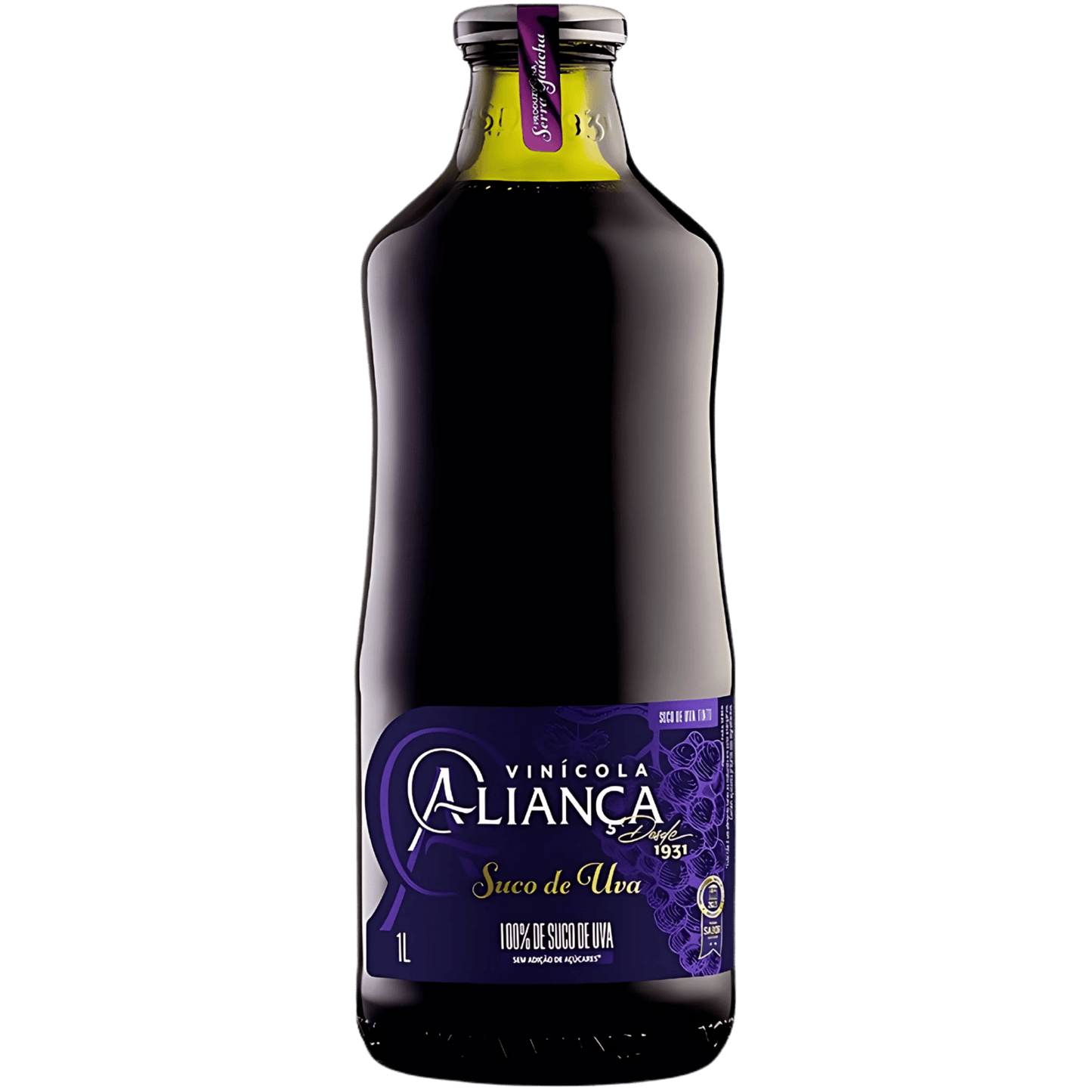 Aliança Suco de Uva Integral 1L - Aliança - Espumantes do Sul