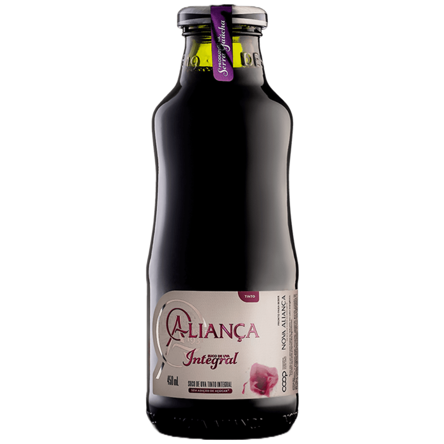 Aliança Suco de Uva Integral 450ml - Aliança - Espumantes do Sul