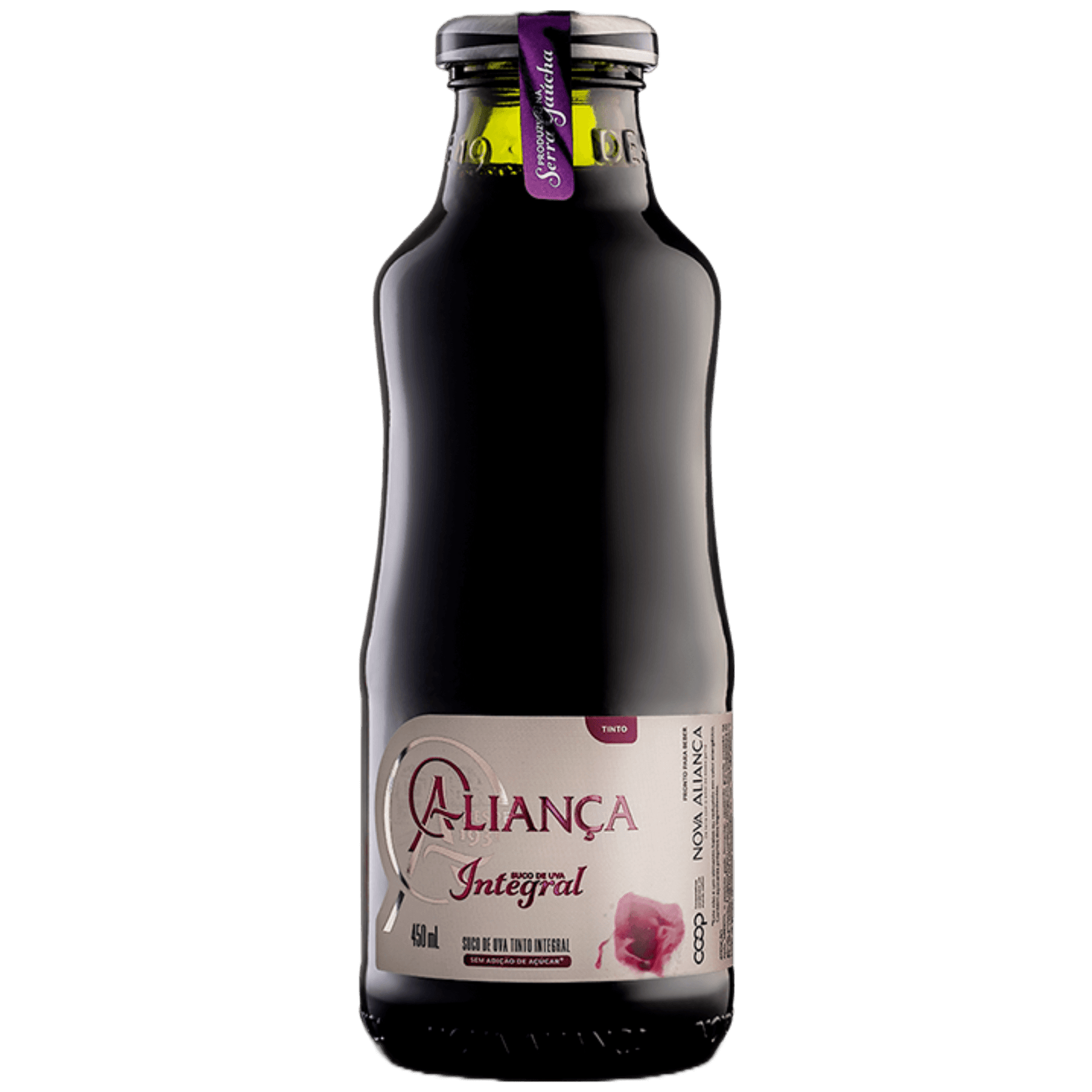 Aliança Suco de Uva Integral 450ml - Aliança - Espumantes do Sul