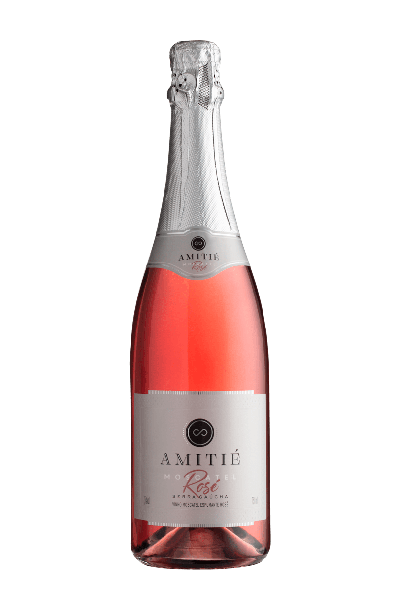 Amitié Espumante Moscatel Rosé - Caixa com 6 - Amitié - Espumantes do Sul
