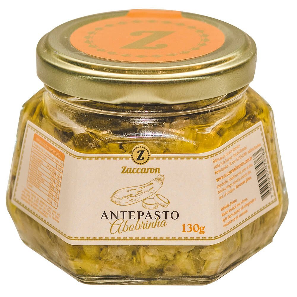 Antepasto de Abobrinha Zaccaron 130g - Zaccaron - Espumantes do Sul