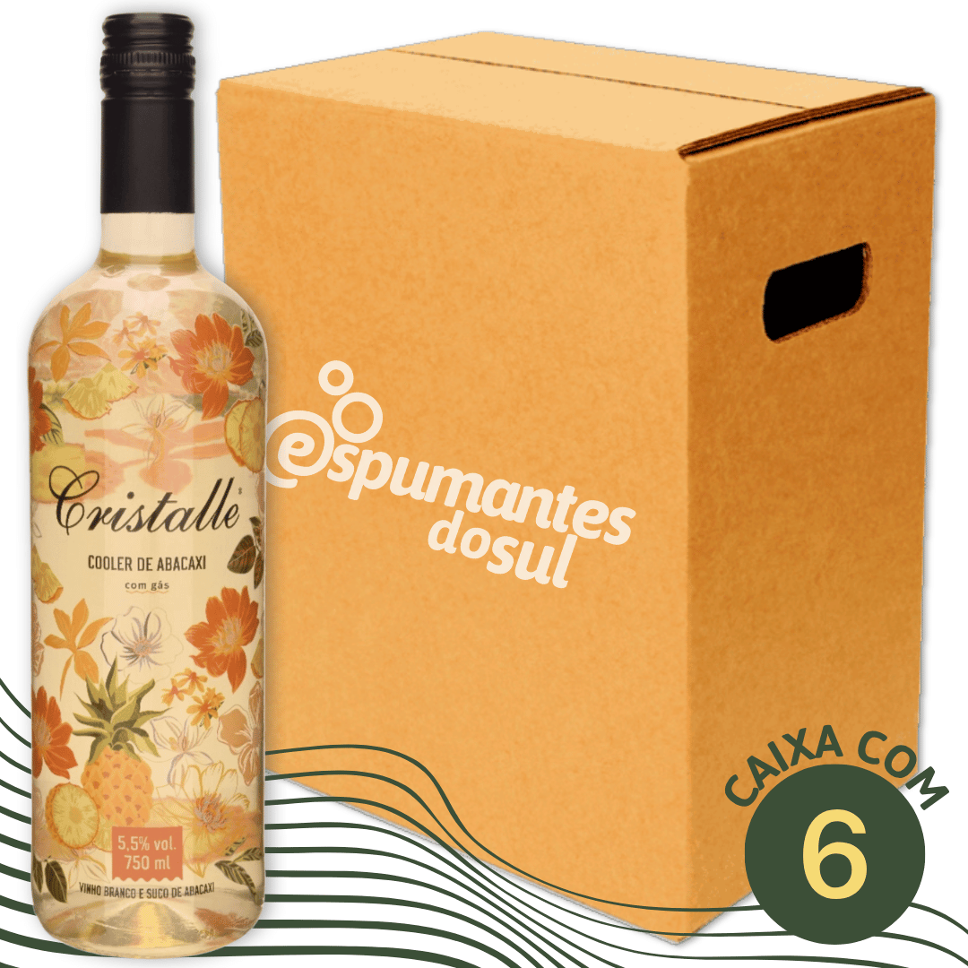 Arbugeri Cristalle Cooler de Abacaxi - Caixa com 6 - Espumantes do Sul - Espumantes do Sul