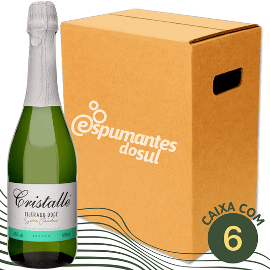 Arbugeri Cristalle Filtrado Doce - Caixa com 6 x 660ml - Arbugeri - Espumantes do Sul