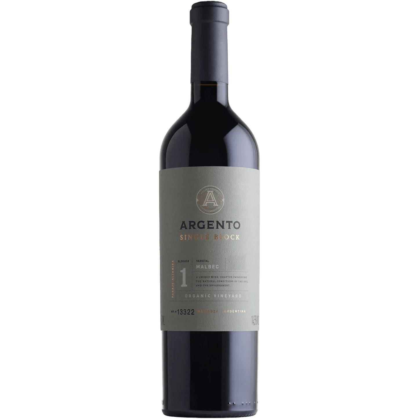 Argento Single Block Organic Malbec - Argento - Espumantes do Sul