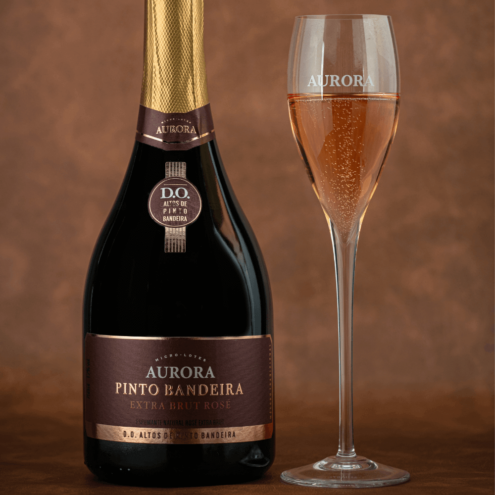 Aurora D.O. Pinto Bandeira Espumante Tradicional Extra Brut Rosé - Aurora - Espumantes do Sul