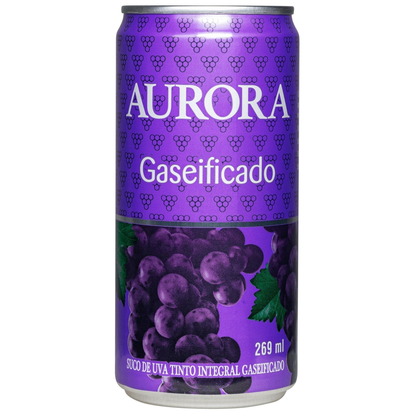 Aurora Suco de Uva Integral Gaseificado Lata 269ml - Aurora - Espumantes do Sul
