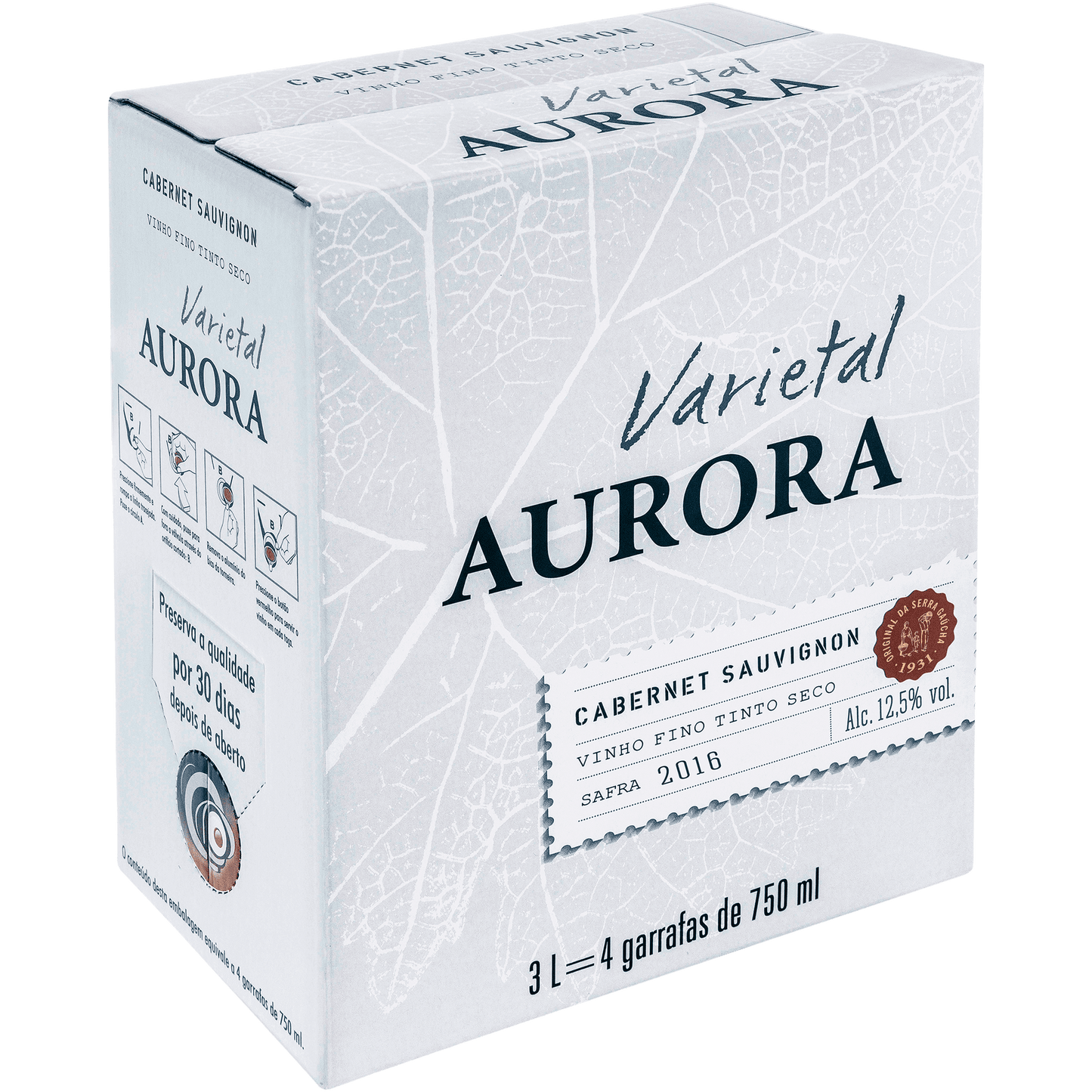 Aurora Varietal Cabernet Sauvignon Bag in Box 3L - Aurora - Espumantes do Sul