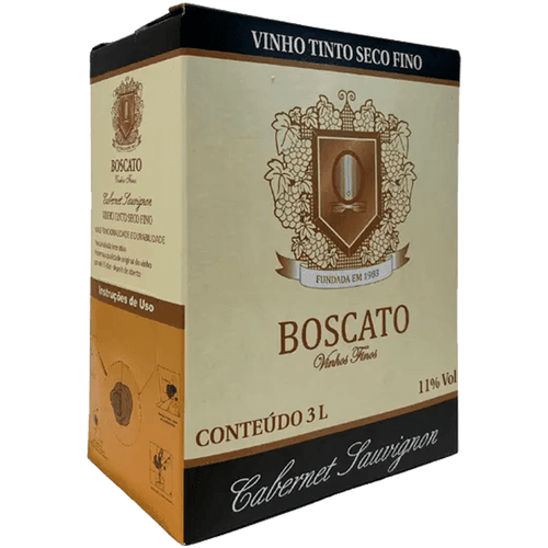 Boscato Cabernet Sauvignon Bag in Box 3L - Boscato - Espumantes do Sul