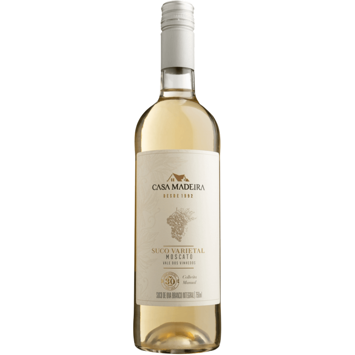 Casa Madeira Premium Suco de Uva Integral Moscato Branco 750ml - Casa Madeira - Espumantes do Sul