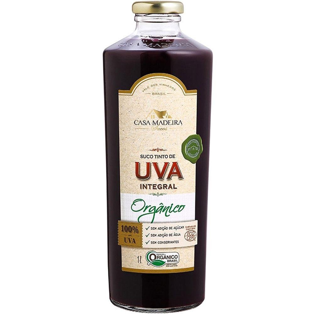 Casa Madeira Suco de Uva Orgânico Integral 1L - Casa Madeira - Espumantes do Sul