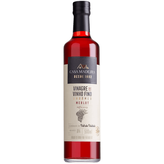 Casa Madeira Vinagre Gourmet de Vinho Tinto Merlot 500ml - Casa Madeira - Espumantes do Sul