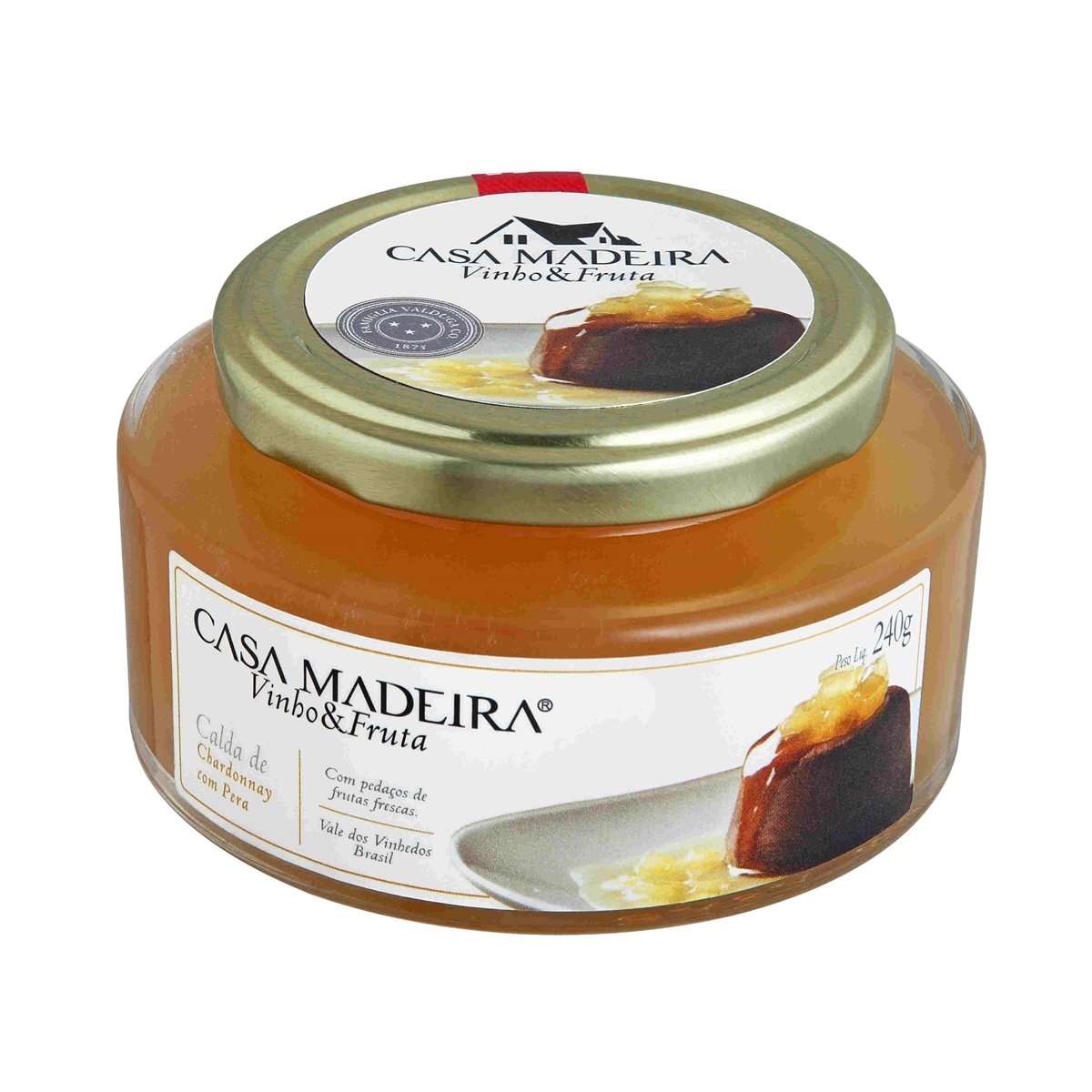 Casa Madeira Vinho & Fruta Calda de Chardonnay com Pera 240g - Casa Madeira - Espumantes do Sul