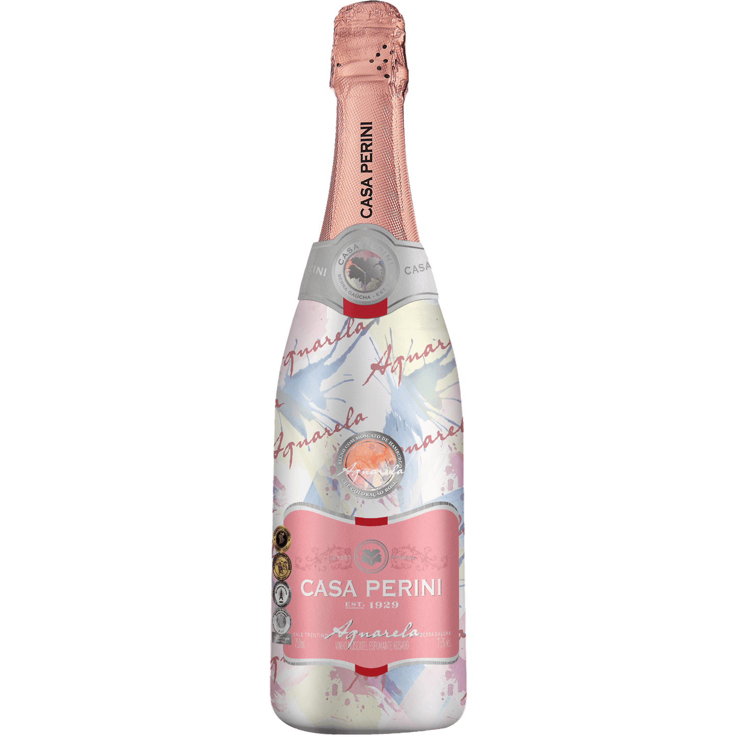 Casa Perini Aquarela Espumante Moscatel Rosé - Ed. Especial - Casa Perini - Espumantes do Sul