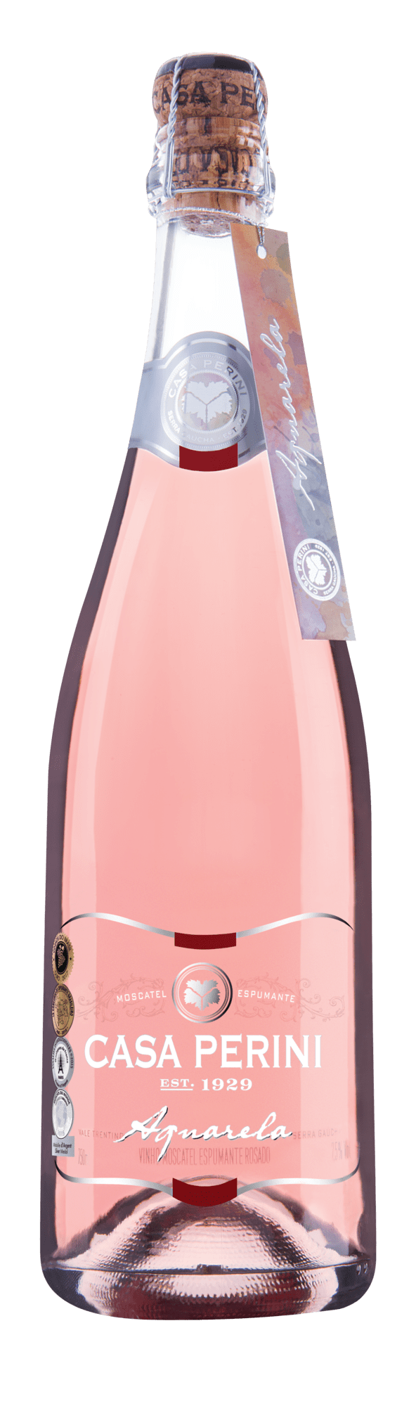 Casa Perini Balde de Aquarela Espumantes Moscatel Rosé - 7 x 750ml - Casa Perini - Espumantes do Sul