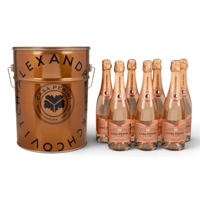Casa Perini Balde de Espumantes Brut Rosé - 7 x 750ml