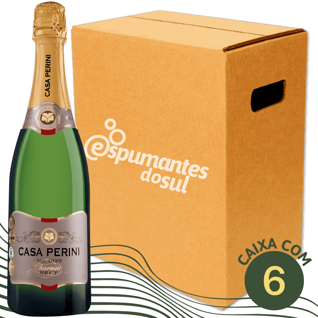 Casa Perini Espumante Brut - Caixa com 6 - Casa Perini - Espumantes do Sul