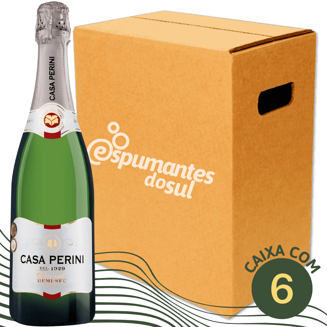 Casa Perini Espumante Demi Sec - Caixa com 6 - Casa Perini - Espumantes do Sul