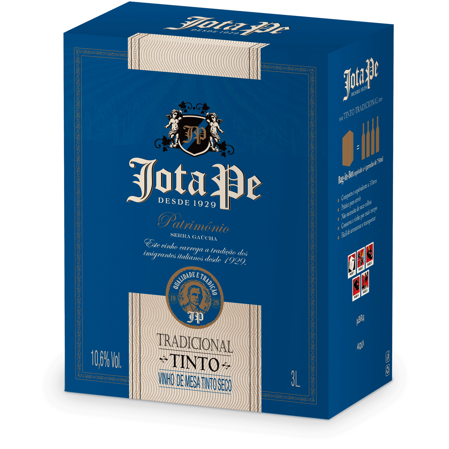 Casa Perini Jota Pe Tradicional Seco Bag in Box 3L - Casa Perini - Espumantes do Sul