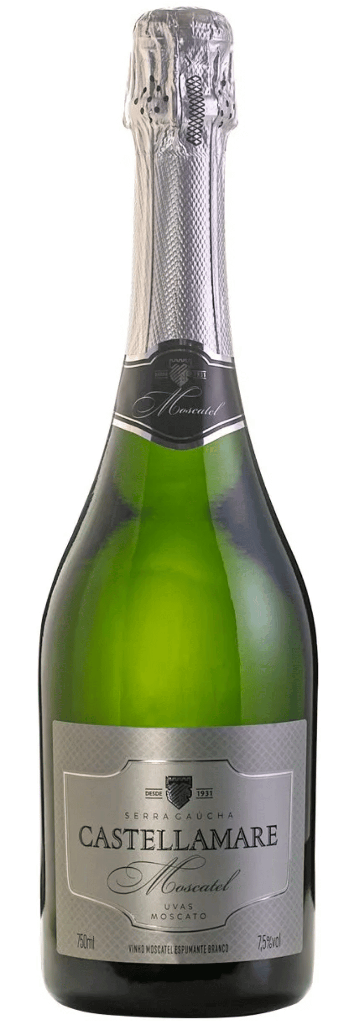 Castellamare Espumante Moscatel - Caixa com 6 - Castellamare - Espumantes do Sul