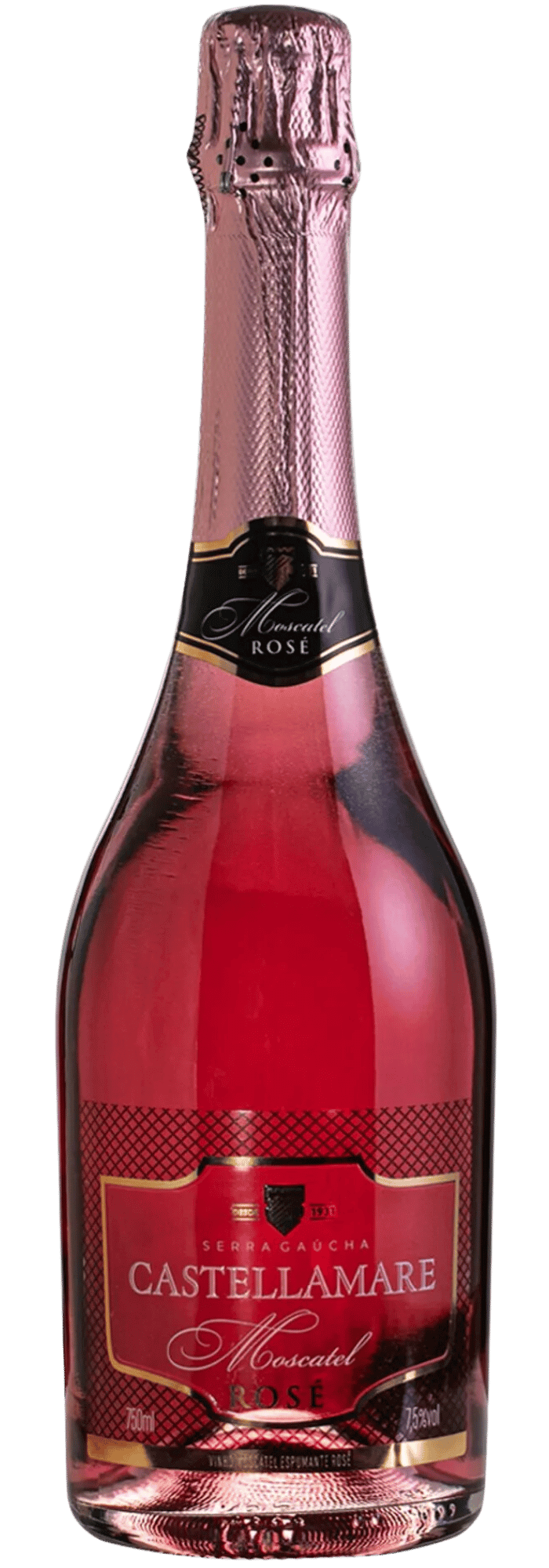 Castellamare Espumante Moscatel Rosé - Caixa com 6 - Castellamare - Espumantes do Sul