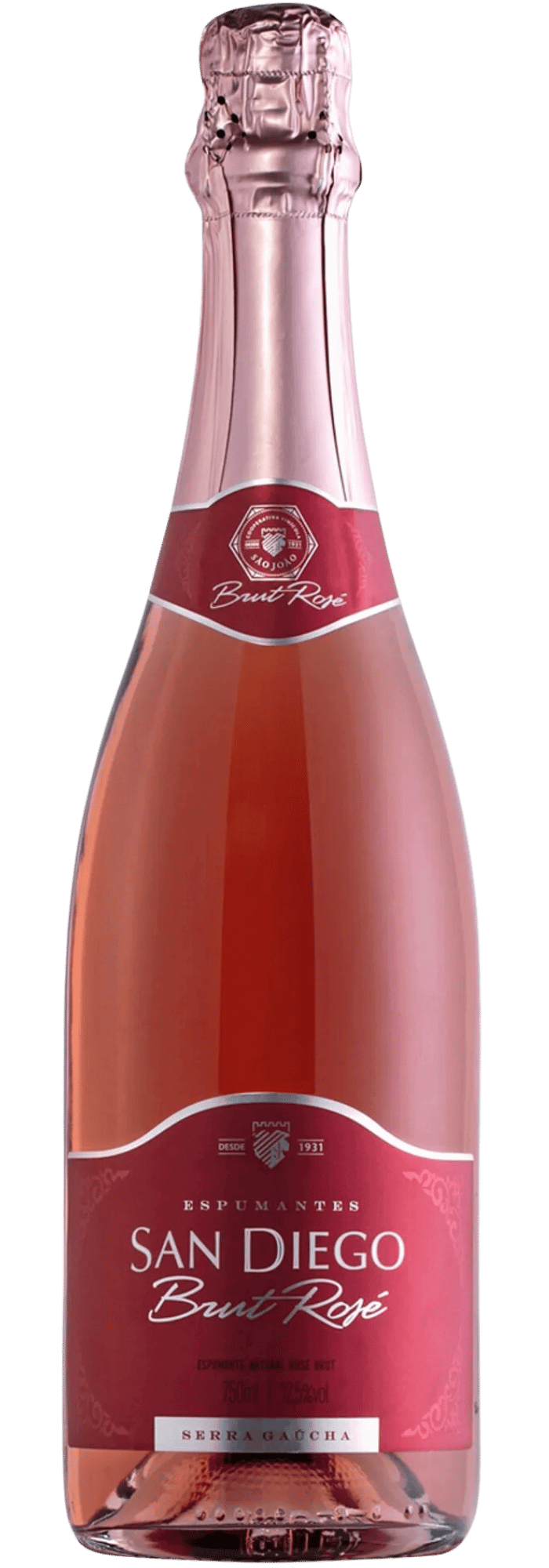 Castellamare Espumante San Diego Brut Rosé - Caixa com 6 - Castellamare - Espumantes do Sul
