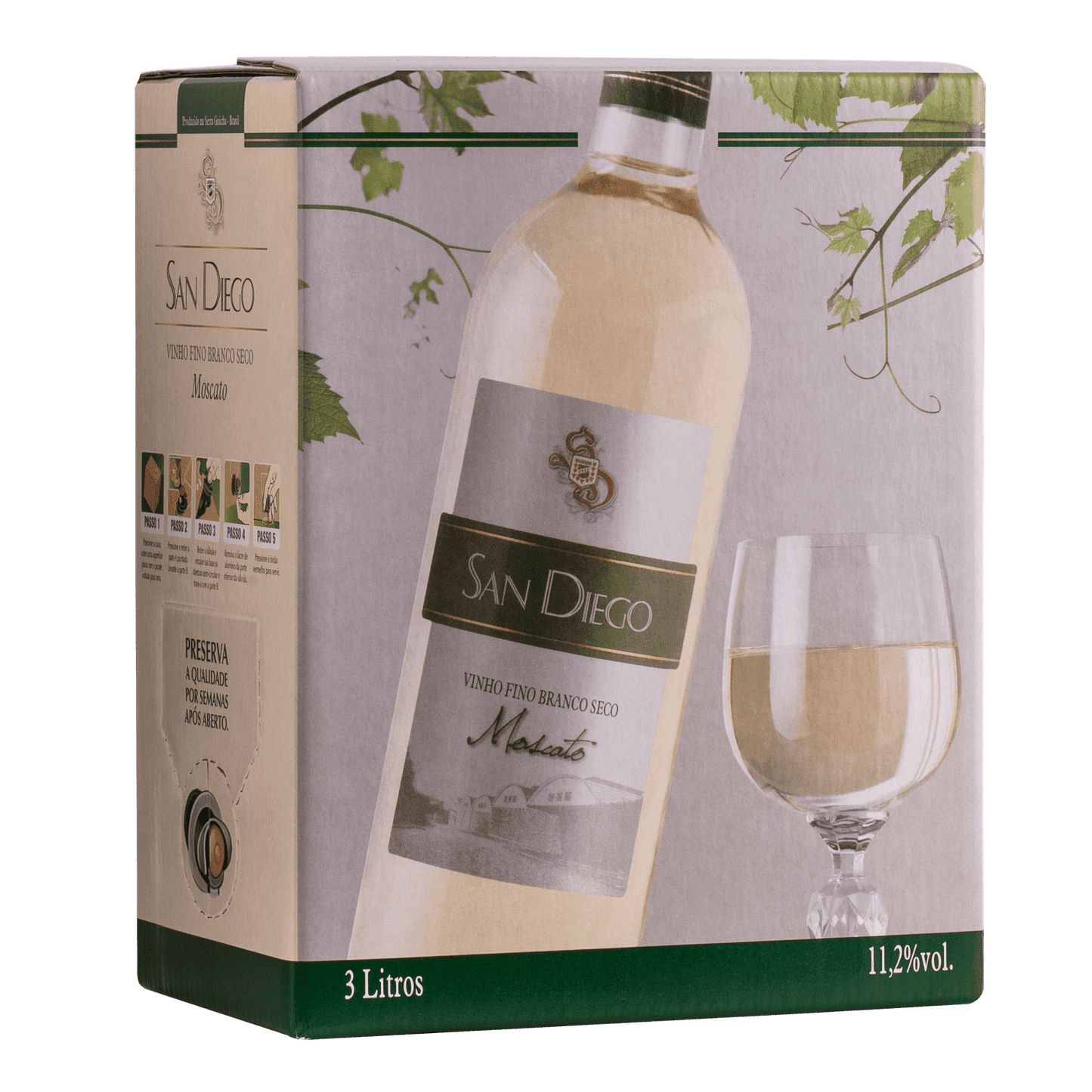 Castellamare San Diego Moscato Bag in Box 3L - Castellamare - Espumantes do Sul