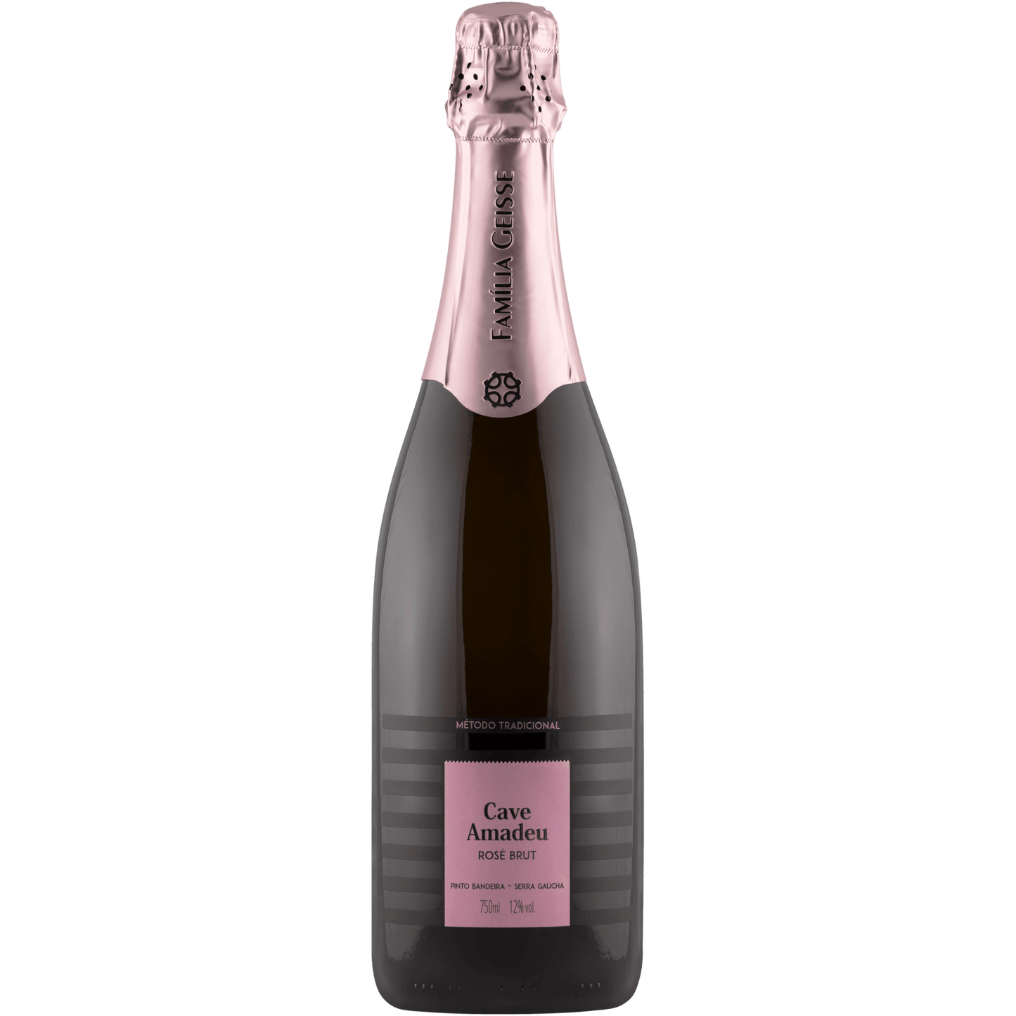 Cave Amadeu Espumante Brut Rosé - Cave Geisse - Espumantes do Sul