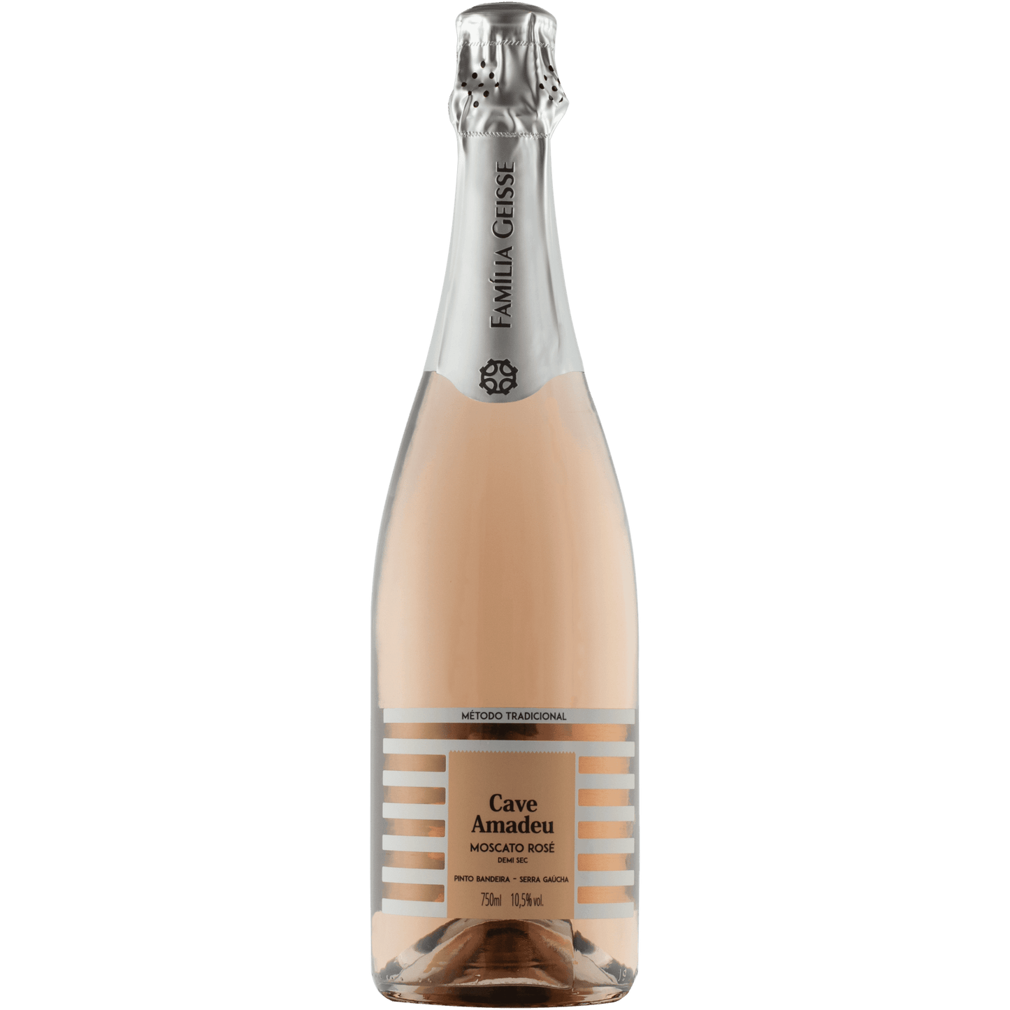 Cave Amadeu Moscato Espumante Demi Sec Rosé - Cave Geisse - Espumantes do Sul
