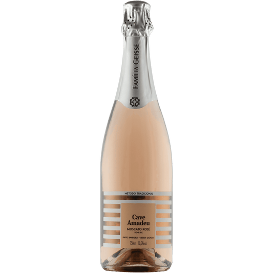 Cave Amadeu Moscato Espumante Demi Sec Rosé - Cave Geisse - Espumantes do Sul