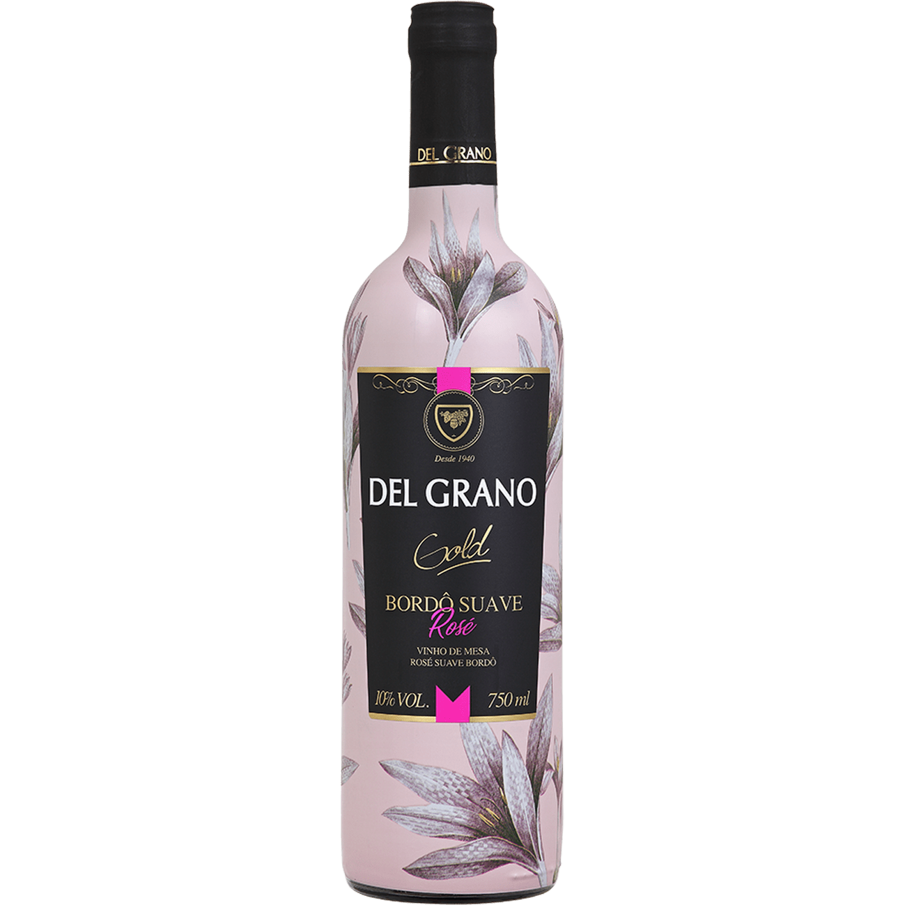 Del Grano Gold Bordô Rosé Suave 750ml - Del Grano - Espumantes do Sul