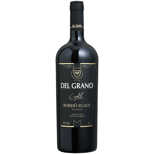 Del Grano Gold Vinho Tinto Suave Bordô 1L - Del Grano - Espumantes do Sul