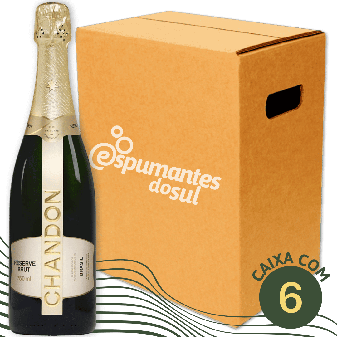 Espumante Brut Réserve Chandon - Caixa com 6 x 750ml - Chandon - Espumantes do Sul
