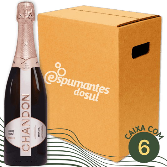 Espumante Brut Rosé Chandon - Caixa com 6 x 750ml - Chandon - Espumantes do Sul