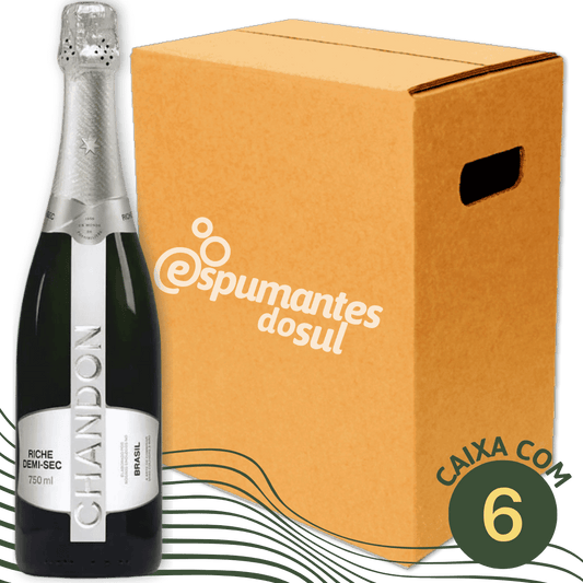 Espumante Demi Sec Riche Chandon - Caixa com 6 x 750ml - Chandon - Espumantes do Sul