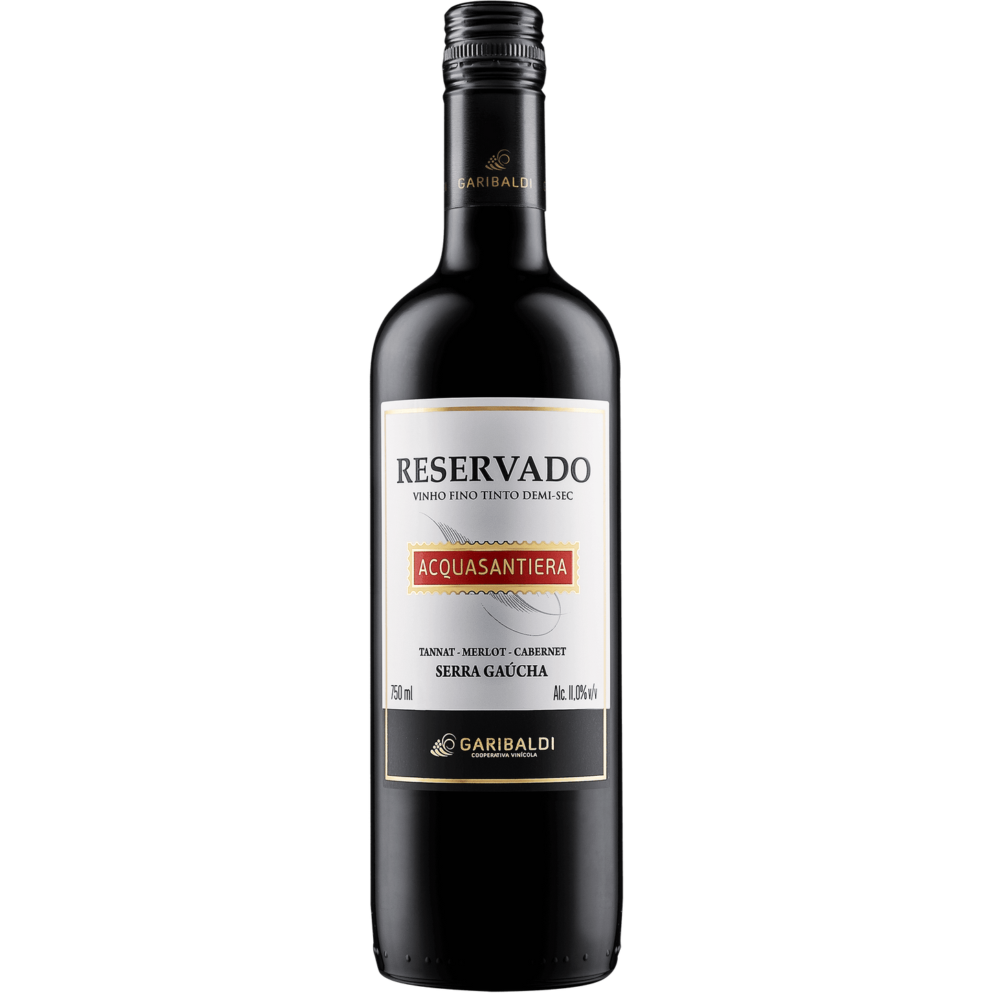 Garibaldi Acquasantiera Reservado Assemblage Demi Sec Tinto - Garibaldi - Espumantes do Sul