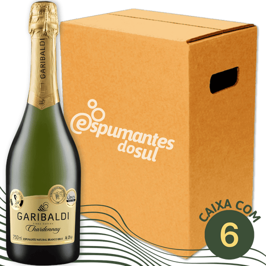 Garibaldi Chardonnay Espumante Brut - Caixa com 6 - Garibaldi - Espumantes do Sul