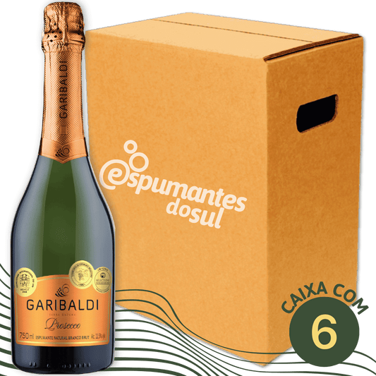 Garibaldi Prosecco Espumante Brut - Caixa com 6 - Garibaldi - Espumantes do Sul