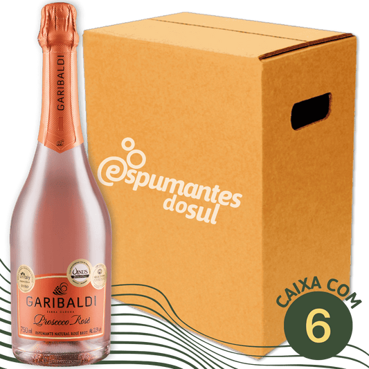 Garibaldi Prosecco Espumante Brut Rosé - Caixa com 6 - Garibaldi - Espumantes do Sul