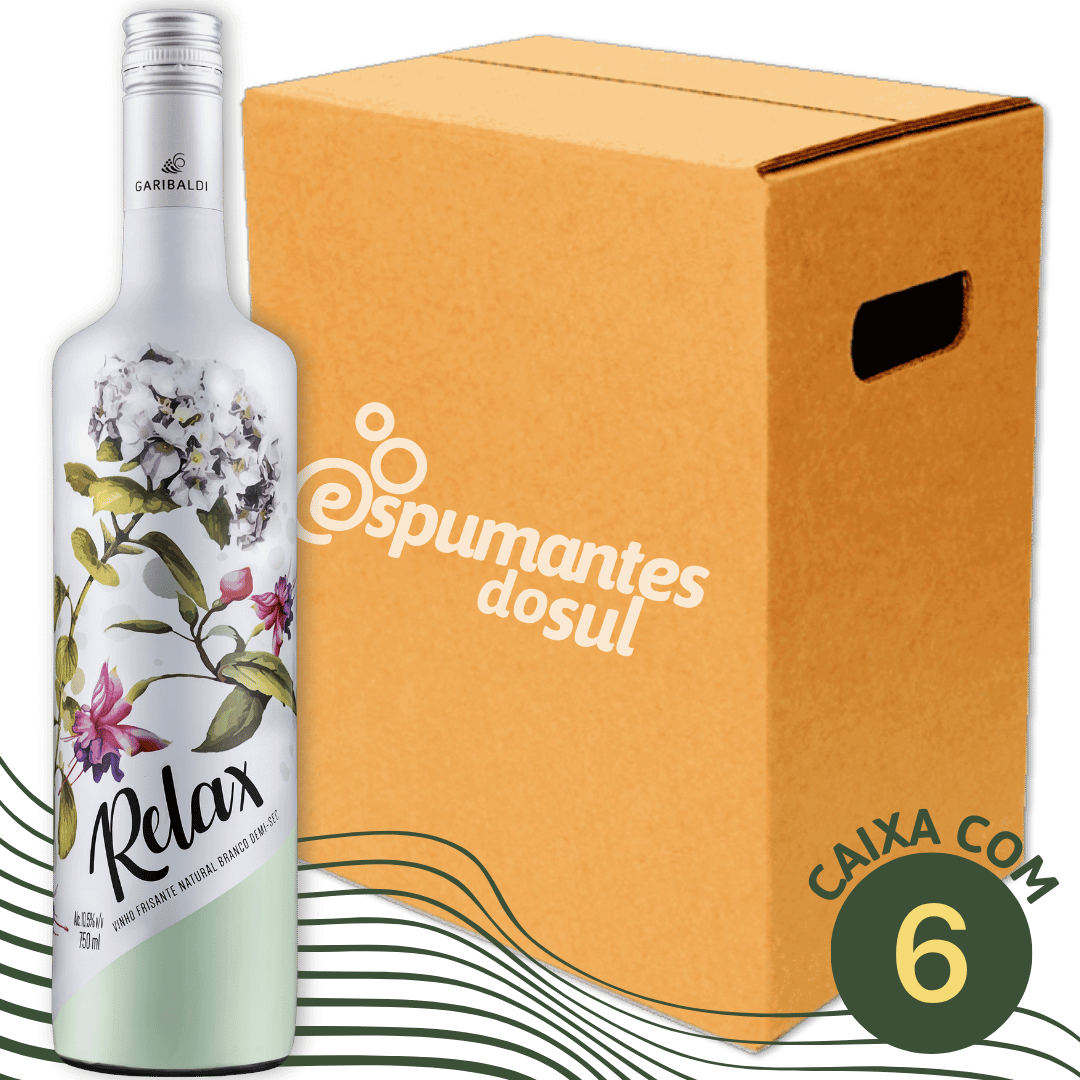 Garibaldi Relax Frisante Demi Sec - Caixa com 6 - Garibaldi - Espumantes do Sul