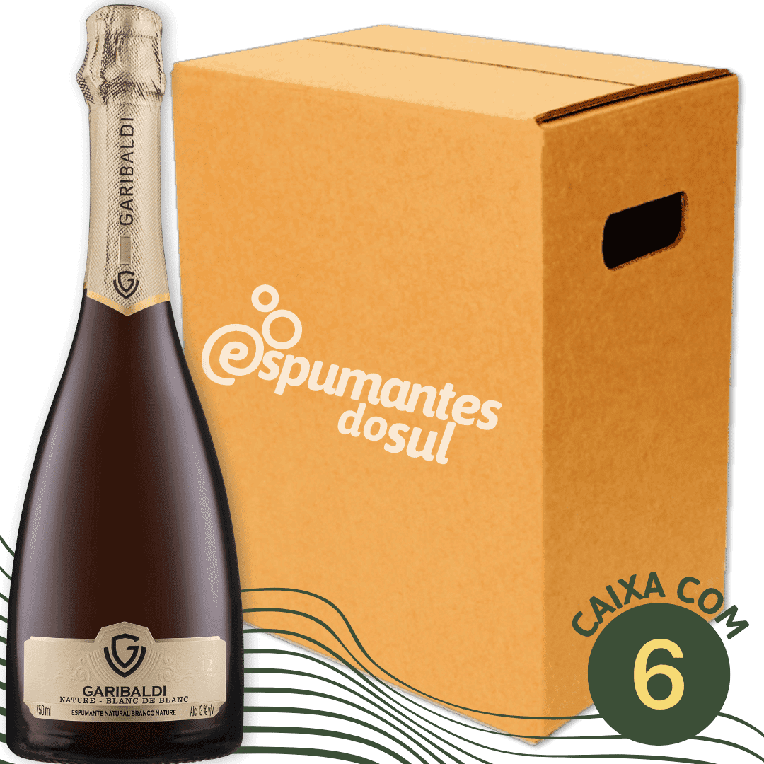 Garibaldi VG Blanc de Blanc Espumante Nature - Caixa com 6 - Garibaldi - Espumantes do Sul