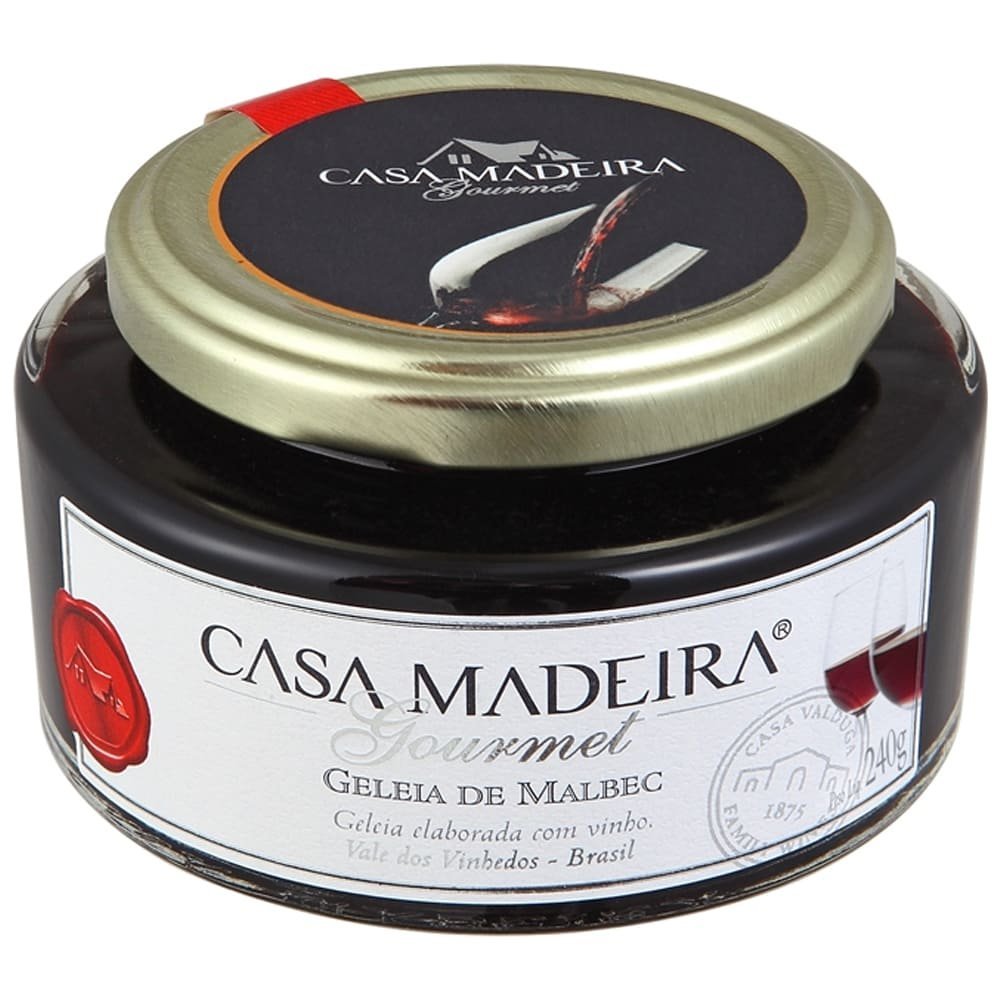Geleia Gourmet de Malbec Casa Madeira 240g - Casa Madeira - Espumantes do Sul