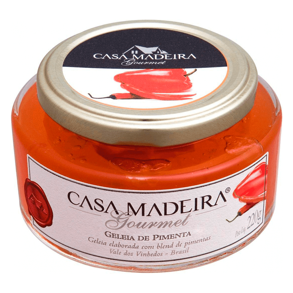 Geleia Gourmet Pimenta Casa Madeira 220g - Casa Madeira - Espumantes do Sul