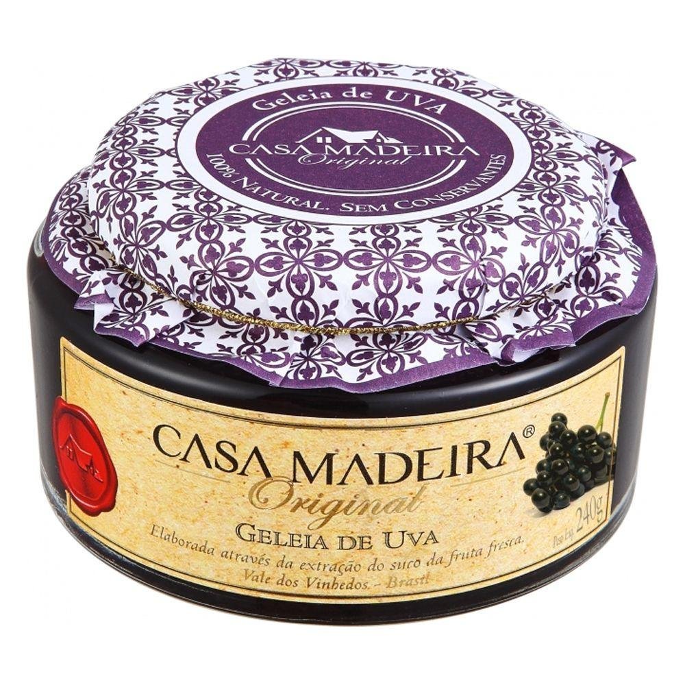 Geleia Tradicional de Uva Casa Madeira 240g - Casa Madeira - Espumantes do Sul